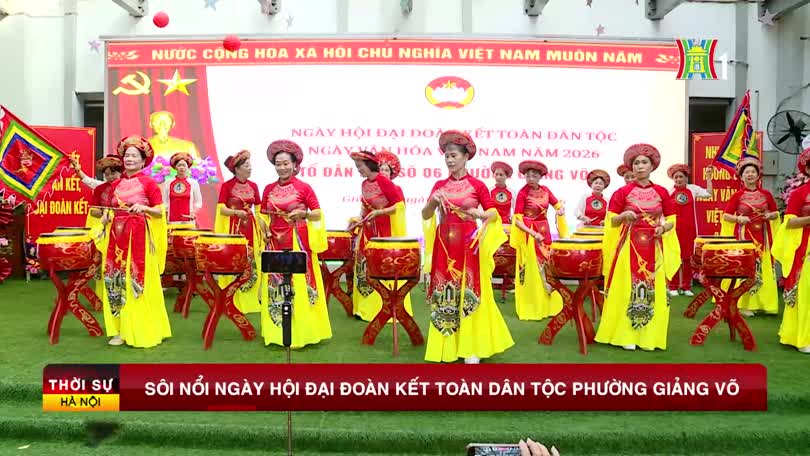 Sôi nổi Ngày hội đại đoàn kết toàn dân tộc phường Giảng Võ