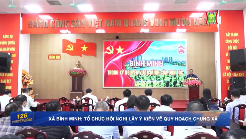 Xã Bình Minh: Tổ chức hội nghị lấy ý kiến về quy hoạch chung xã