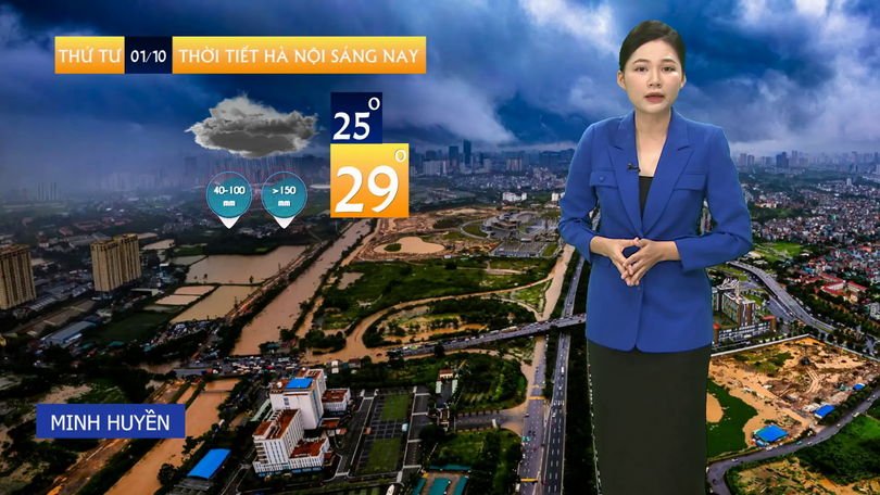 Dự báo thời tiết trưa | 01/10/2025