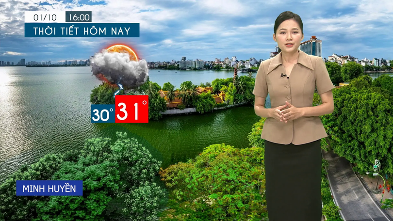 Dự báo thời tiết tối | 01/10/2025