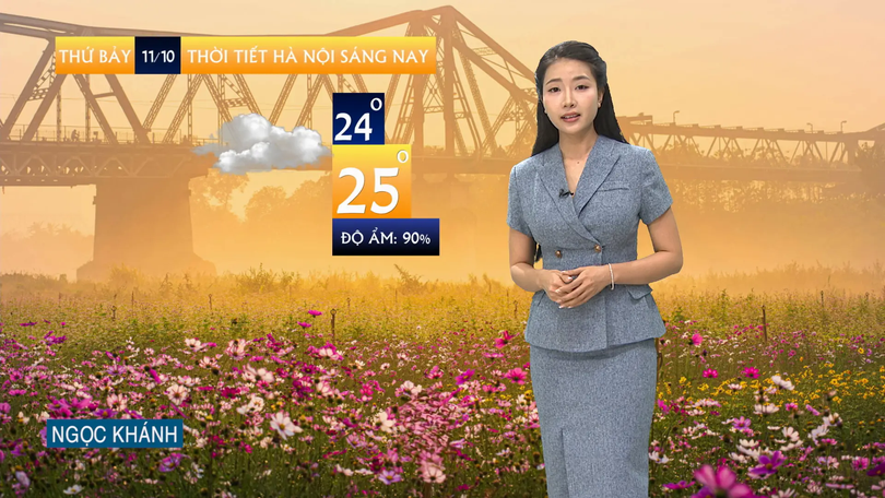 Dự báo thời tiết sáng | 11/10/2025