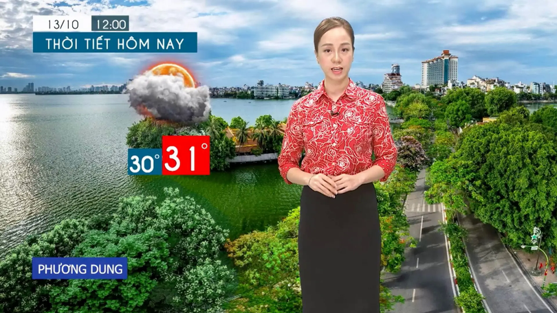 Dự báo thời tiết tối | 13/10/2025