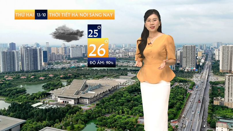 Dự báo thời tiết sáng | 13/10/2025