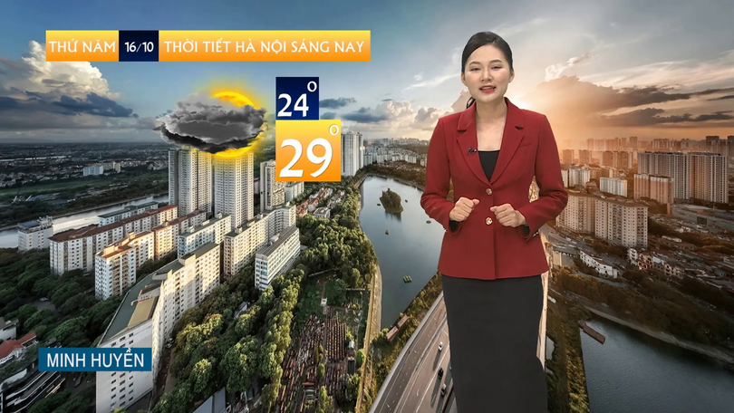 Dự báo thời tiết trưa | 16/10/2025