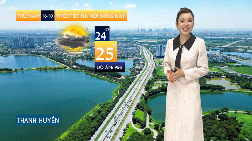 Dự báo thời tiết sáng | 16/10/2025