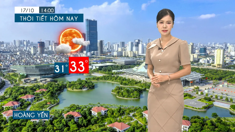 Dự báo thời tiết tối | 17/10/2025