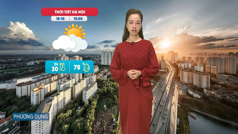 Dự báo thời tiết trưa | 18/10/2025
