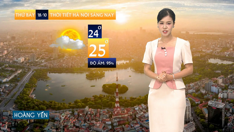 Dự báo thời tiết sáng | 18/10/2025