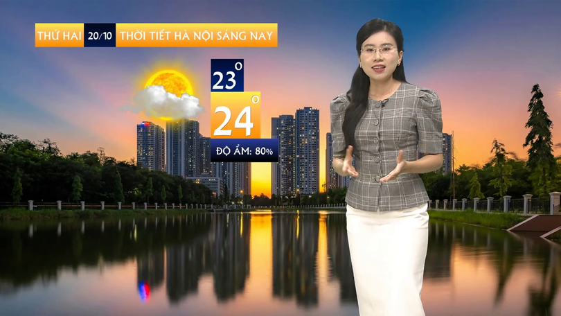 Dự báo thời tiết sáng | 20/10/2025
