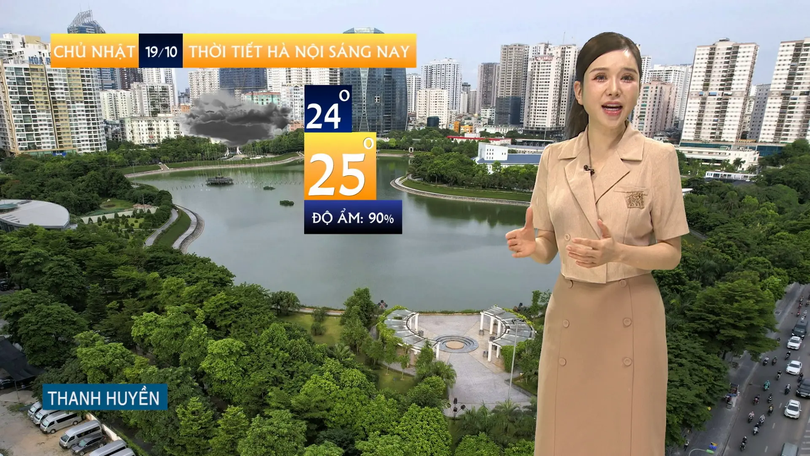 Dự báo thời tiết sáng | 19/10/2025