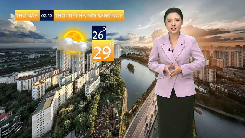 Dự báo thời tiết trưa | 02/10/2025
