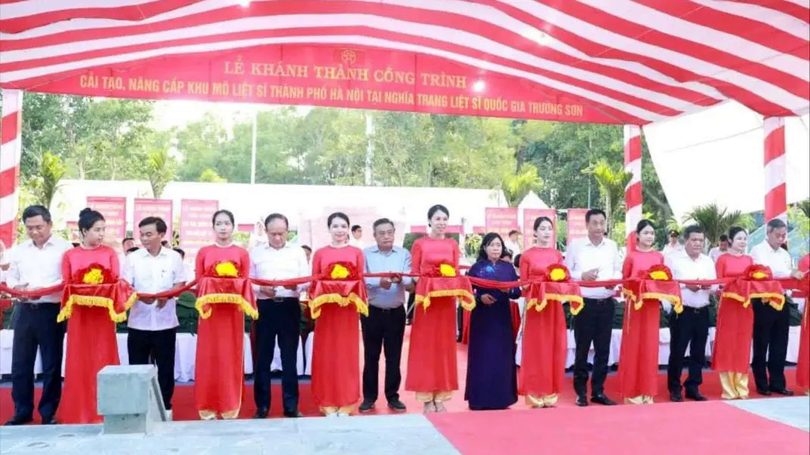 Khánh thành Khu mộ liệt sĩ Hà Nội tại Trường Sơn