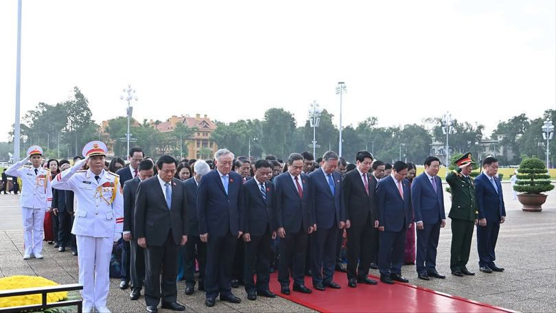 Lãnh đạo Đảng, Nhà nước viếng lăng Chủ tịch Hồ Chí Minh