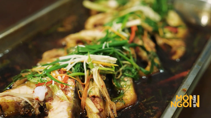 Cá tầm hấp ngọc mãn đường