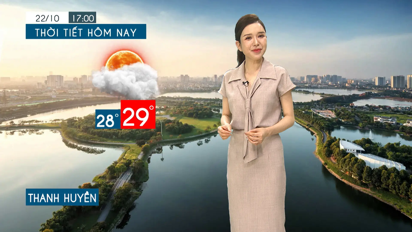 Dự báo thời tiết tối | 22/10/2025