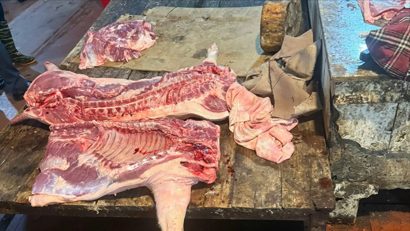 Triệt phá đường dây mua bán hơn 60 tấn thịt lợn mắc dịch tả châu Phi