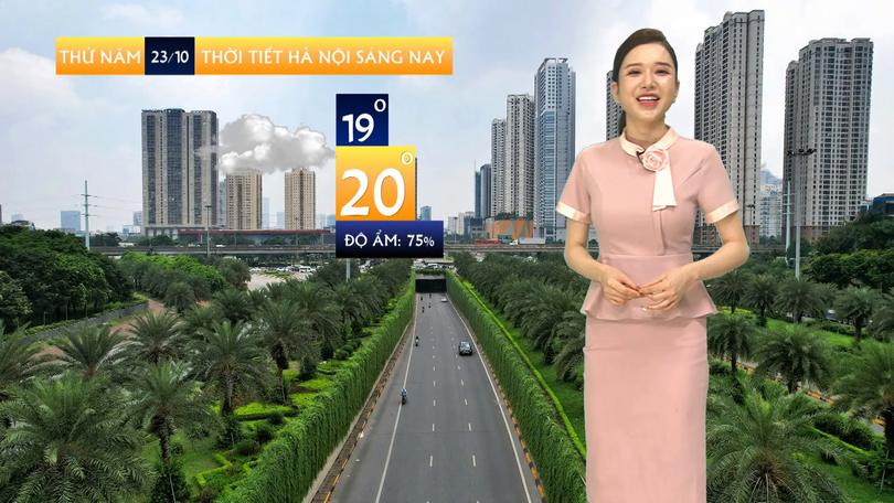 Dự báo thời tiết sáng | 23/10/2025