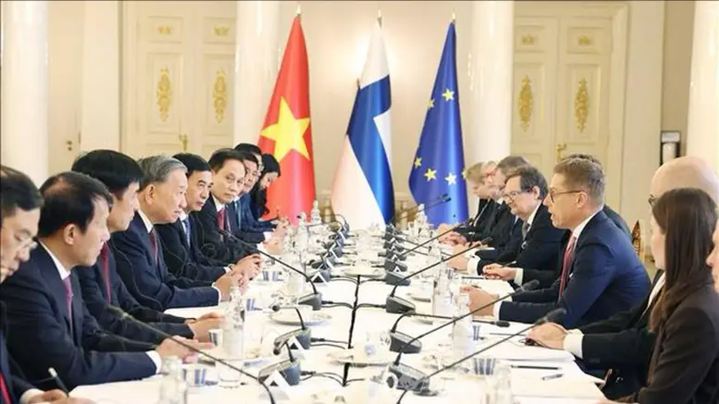 Tổng Bí thư Tô Lâm hội đàm với Tổng thống Phần Lan