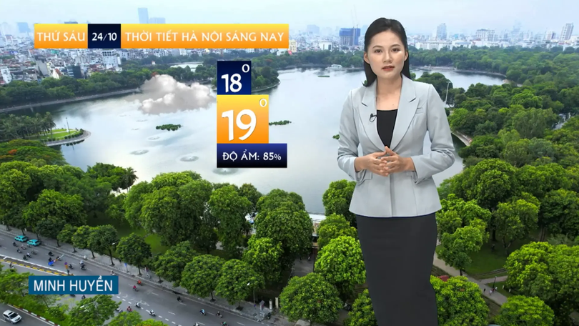 Dự báo thời tiết sáng | 24/10/2025