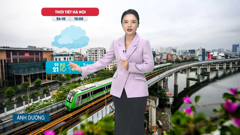 Dự báo thời tiết trưa | 24/10/2025