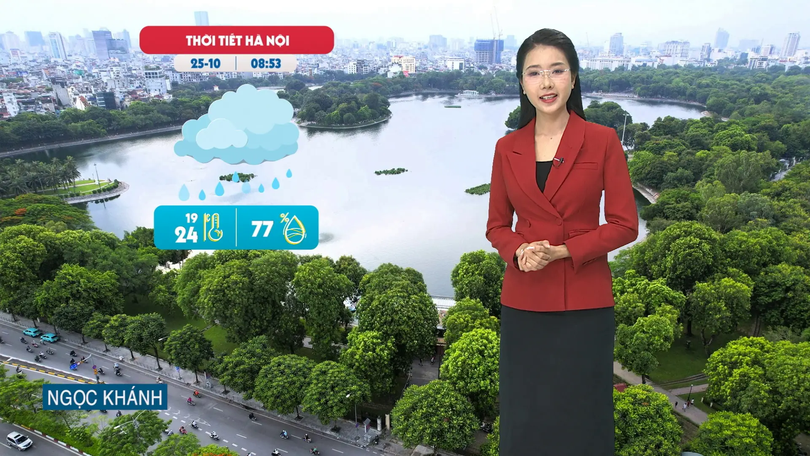 Dự báo thời tiết trưa | 25/10/2025