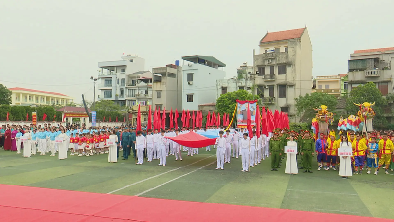 Gần 1.500 VĐV dự khai mạc Đai hội TDTT xã Chương Dương
