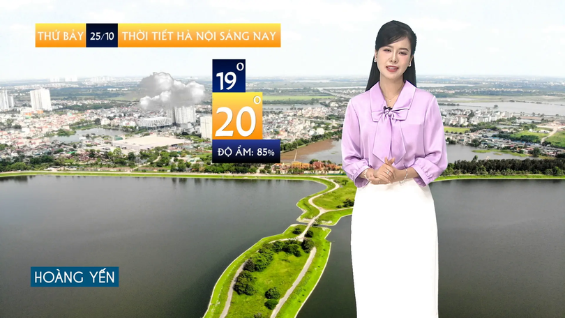 Dự báo thời tiết sáng | 25/10/2025