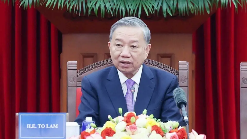 Tổng Bí thư tiếp Trưởng đoàn các nước dự Lễ mở ký Công ước Hà Nội