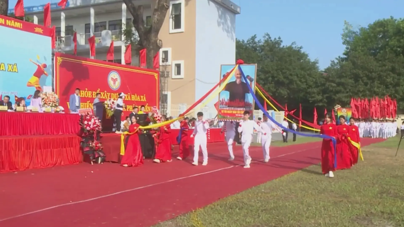Xã Hoà Xá khai mạc đại hội thể dục thể thao
