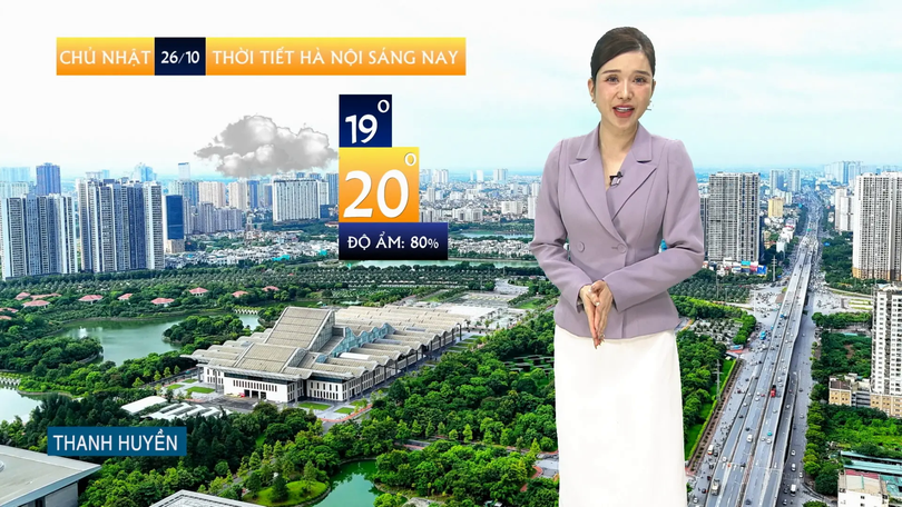 Dự báo thời tiết sáng | 26/10/2025