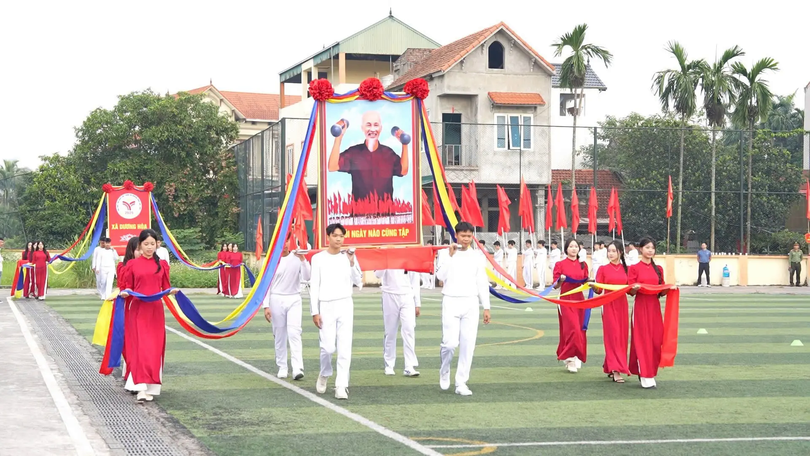 Không khí rộn ràng từ Đại hội thể thao xã Dương Hòa
