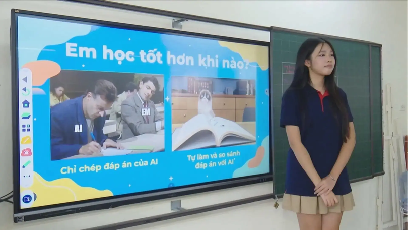 Khi học sinh THPT Chuyên dạy học sinh tiểu học về AI