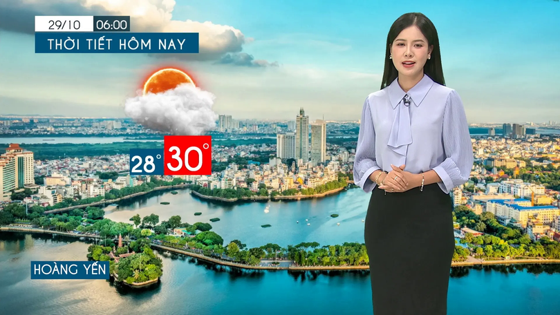 Dự báo thời tiết tối | 29/10/2025