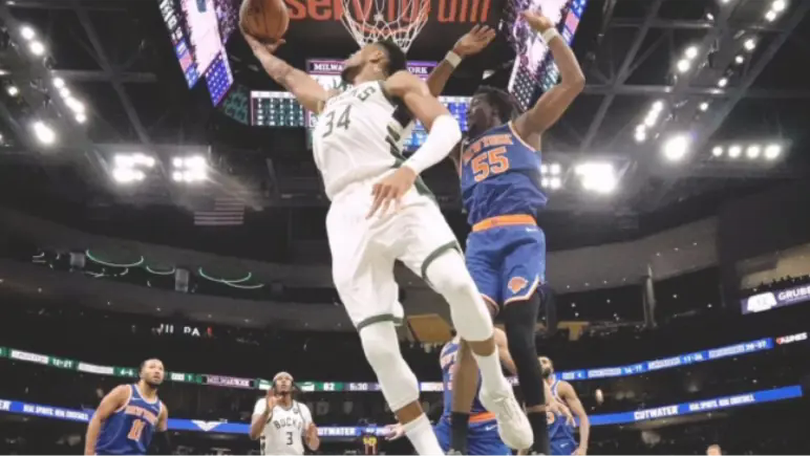 Giannis Antetokounmpo giúp Bucks thắng ngược New York Knicks