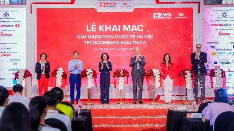 Khai mạc Giải marathon quốc tế Hà Nội Techcombank