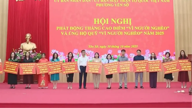 Phường Yên Sở chung tay vì người nghèo
