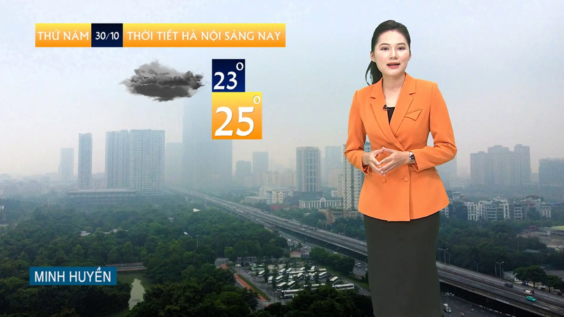 Dự báo thời tiết trưa | 30/10/2025