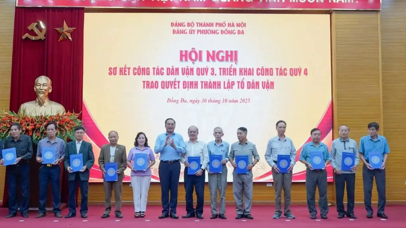Phường Đống Đa kiện toàn 59 Tổ dân vận cơ sở