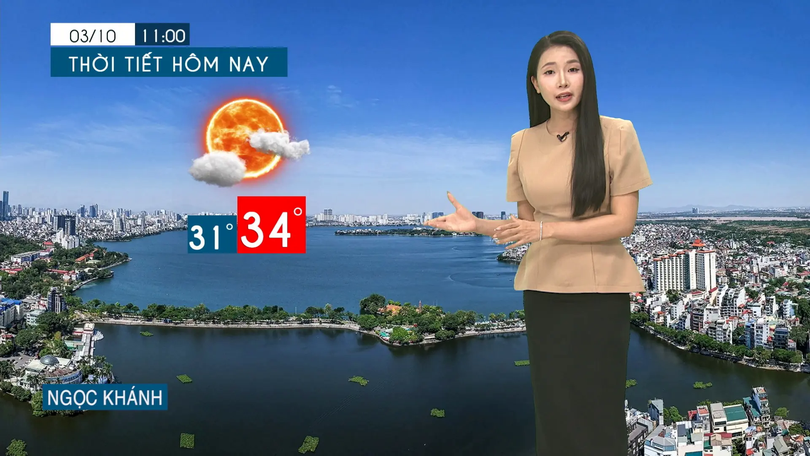 Dự báo thời tiết tối | 03/10/2025