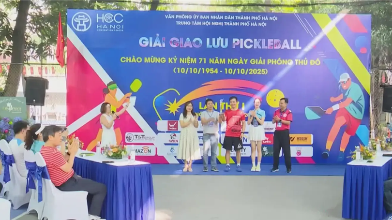 Khai mạc giải Pickleball kỷ niệm 71 năm Ngày Giải phóng Thủ đô