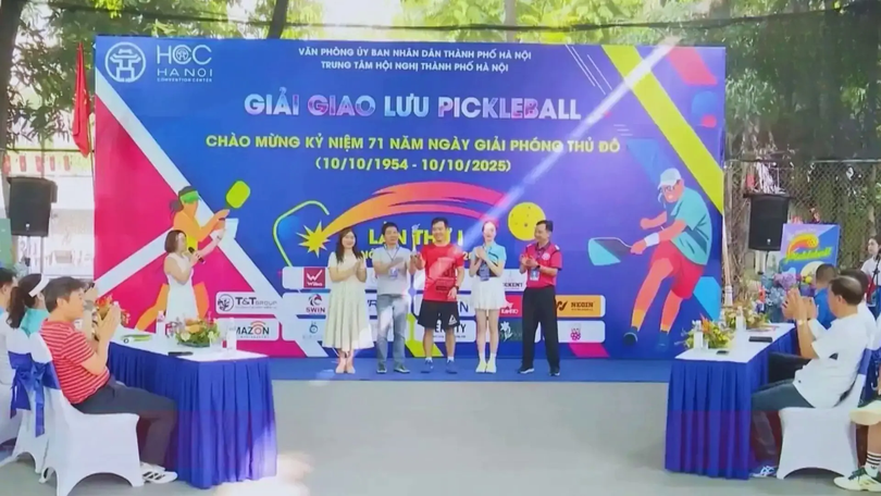 Kết thúc Giải pickleball kỷ niệm 71 năm Giải phóng Thủ đô