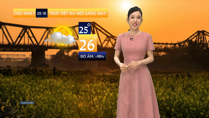 Dự báo thời tiết sáng | 05/10/2025