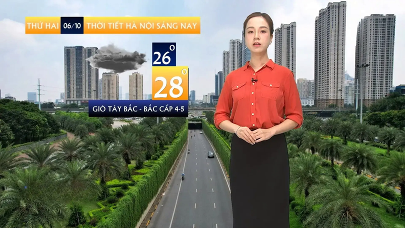 Dự báo thời tiết trưa | 06/10/2025