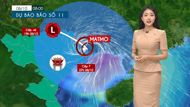 Dự báo thời tiết tối | 06/10/2025
