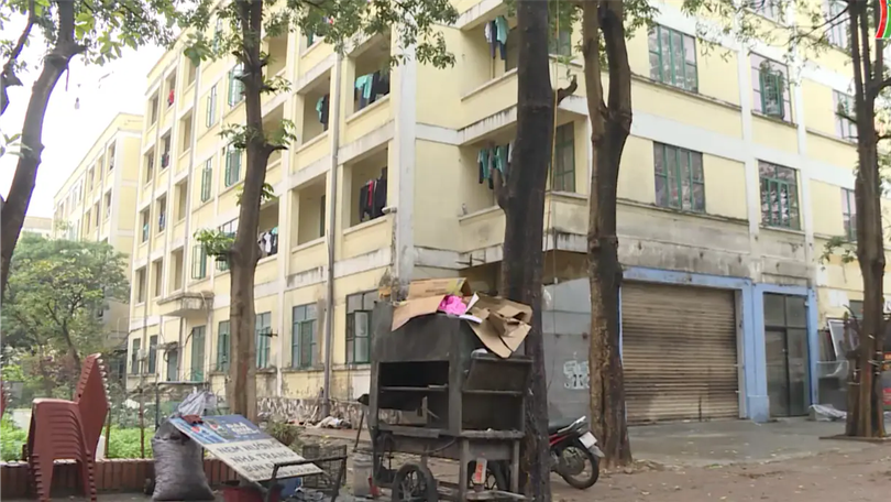 Khu nhà công nhân Kim Chung hoang tàn, nhếch nhác
