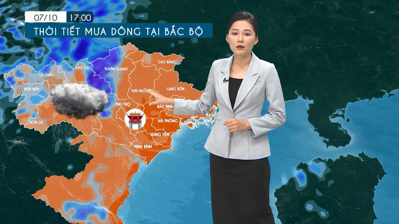 Dự báo thời tiết tối | 07/10/2025