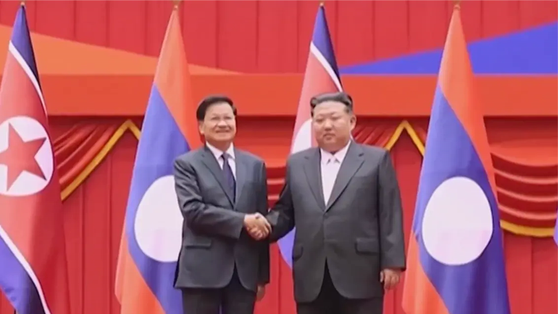 Lãnh đạo Lào, Triều Tiên hội đàm về quan hệ song phương