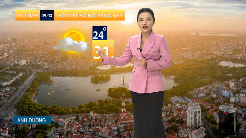 Dự báo thời tiết trưa | 09/10/2025