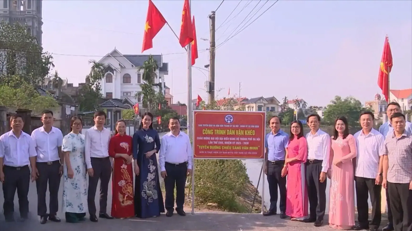 Hà Nội có thêm nhiều công trình dân vận khéo
