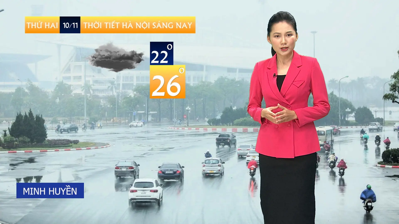 Dự báo thời tiết trưa | 10/11/2025